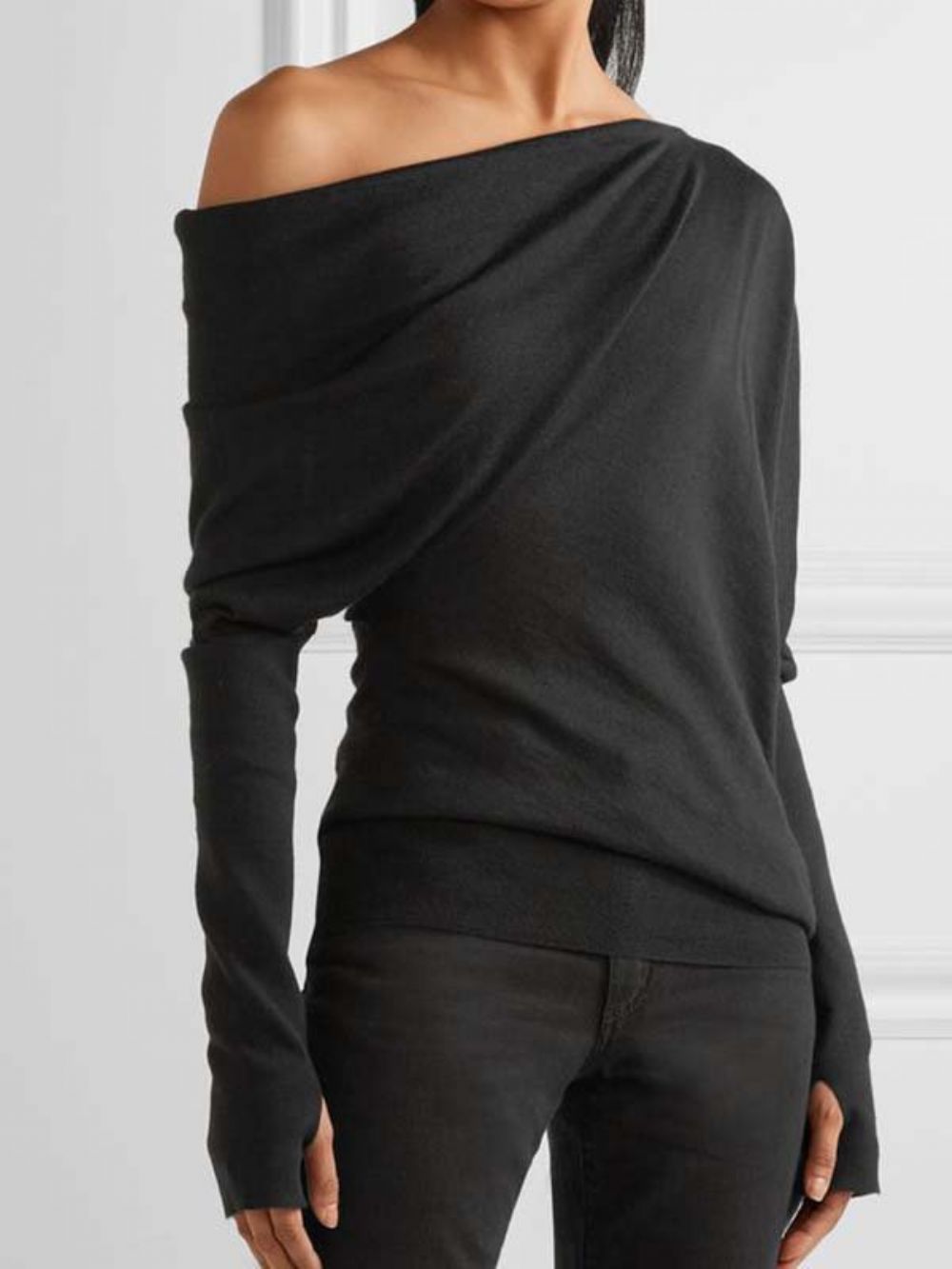 Lässiges One-Shoulder-Tägliches Top