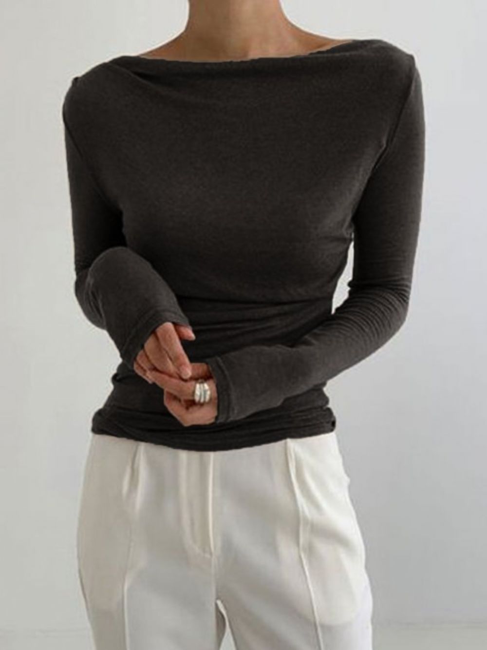 Langarm Skinny Lady Solid Top