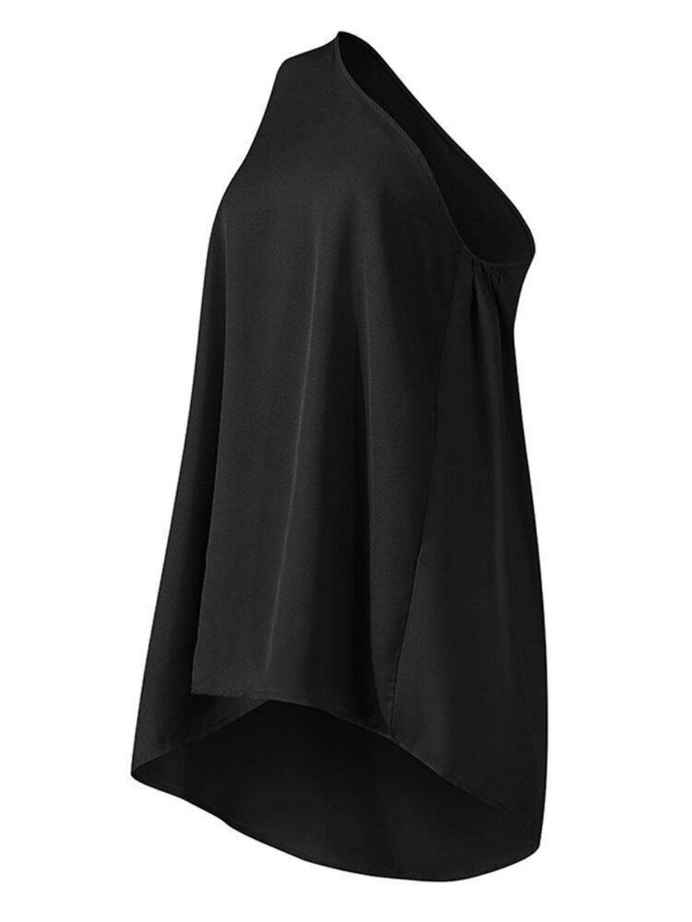 Ärmellose Trägerlose One-Shoulder-Lässige Feste Damen-Tanktops