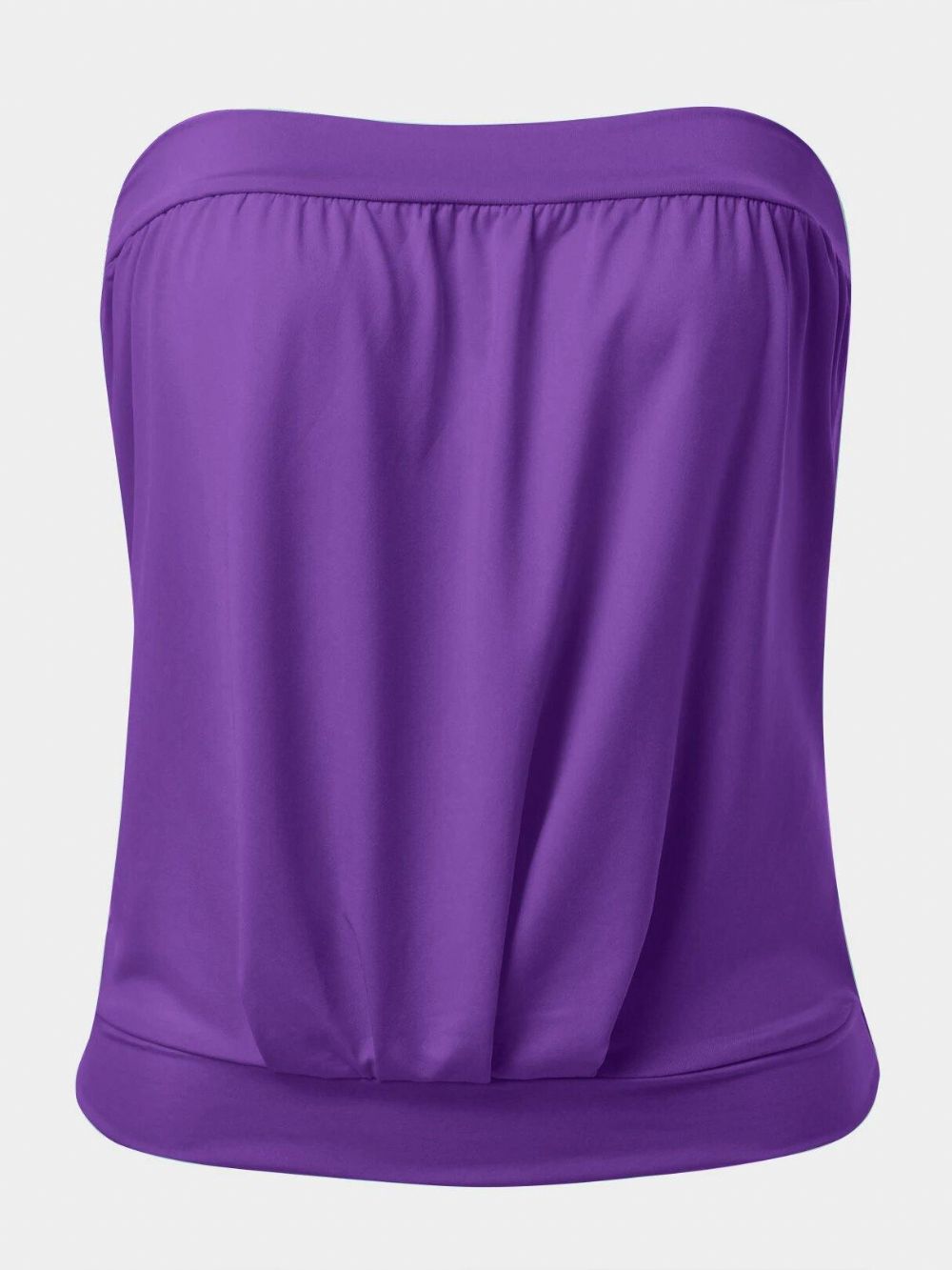 Ärmellose Trägerlose Plissierte Tanktops Lässige Damen-Cami