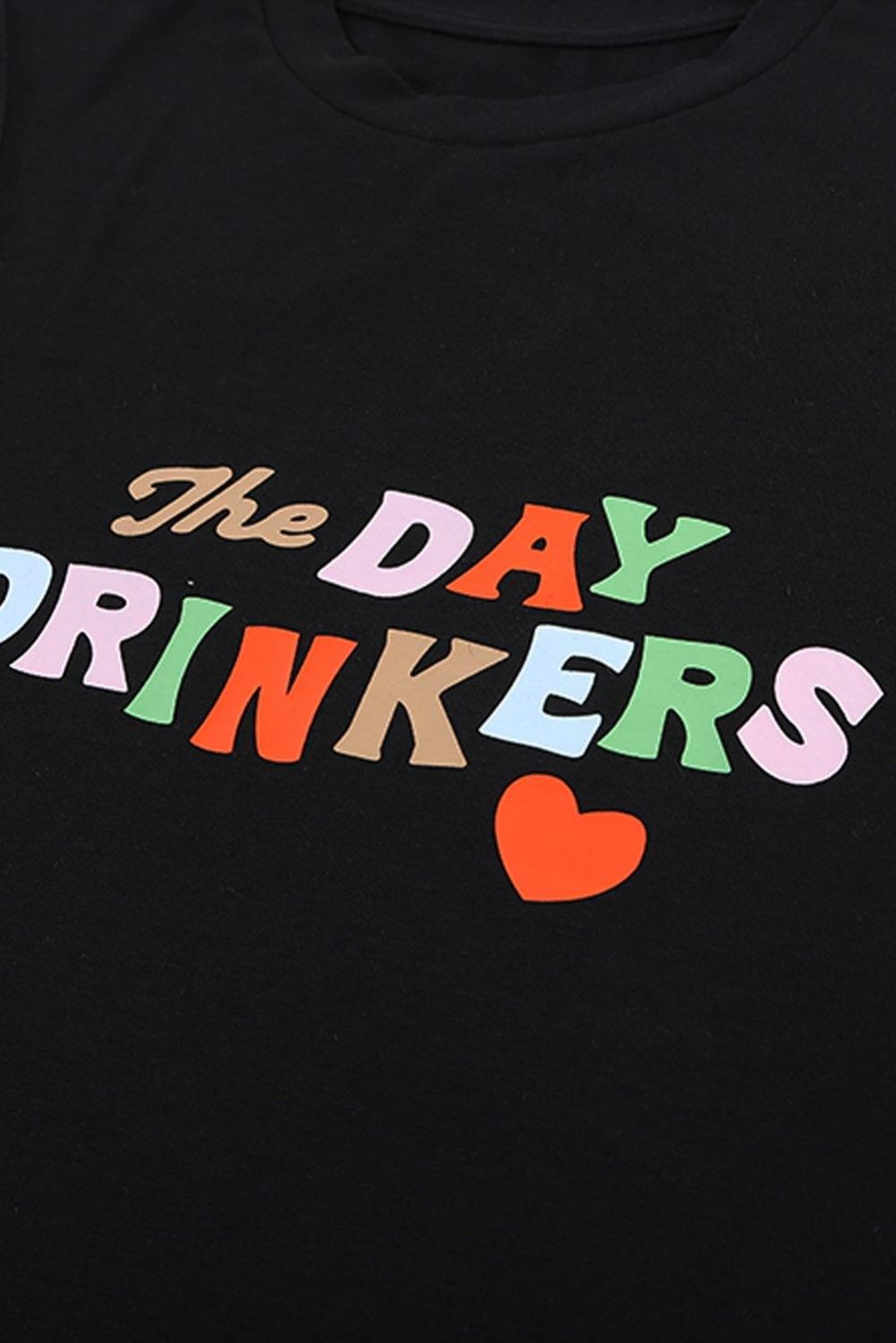 Das Day Drinkers Letters Print Tanktop