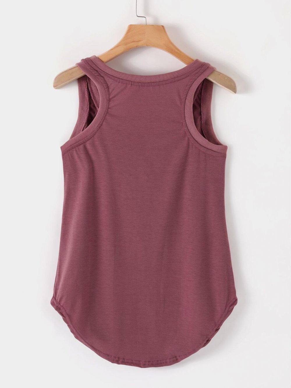 Lässiges Ärmelloses Basic-Tanktop Mit Rundhalsausschnitt Und Rundhalsausschnitt