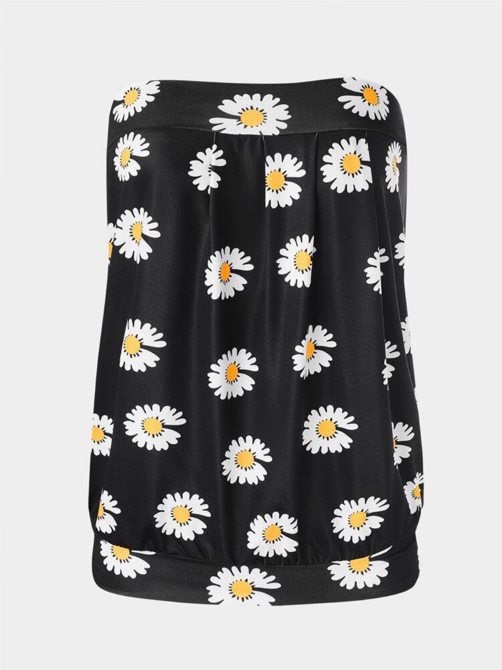 Trägerloses Ärmelloses Holiday Beach Tube Tanktop Mit Kleinem Gänseblümchen-Print