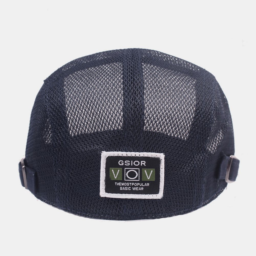 Unisex Full Mesh Baskenmütze Sommer Cool Suncreen Atmungsaktive Schiebermütze Ivy Mützen Driver Hat