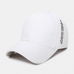 Unisex Plain Letter Embroidery Twill Mützen Outdoor Sports Relaxed Adjustable Sunshade Baseball Cap