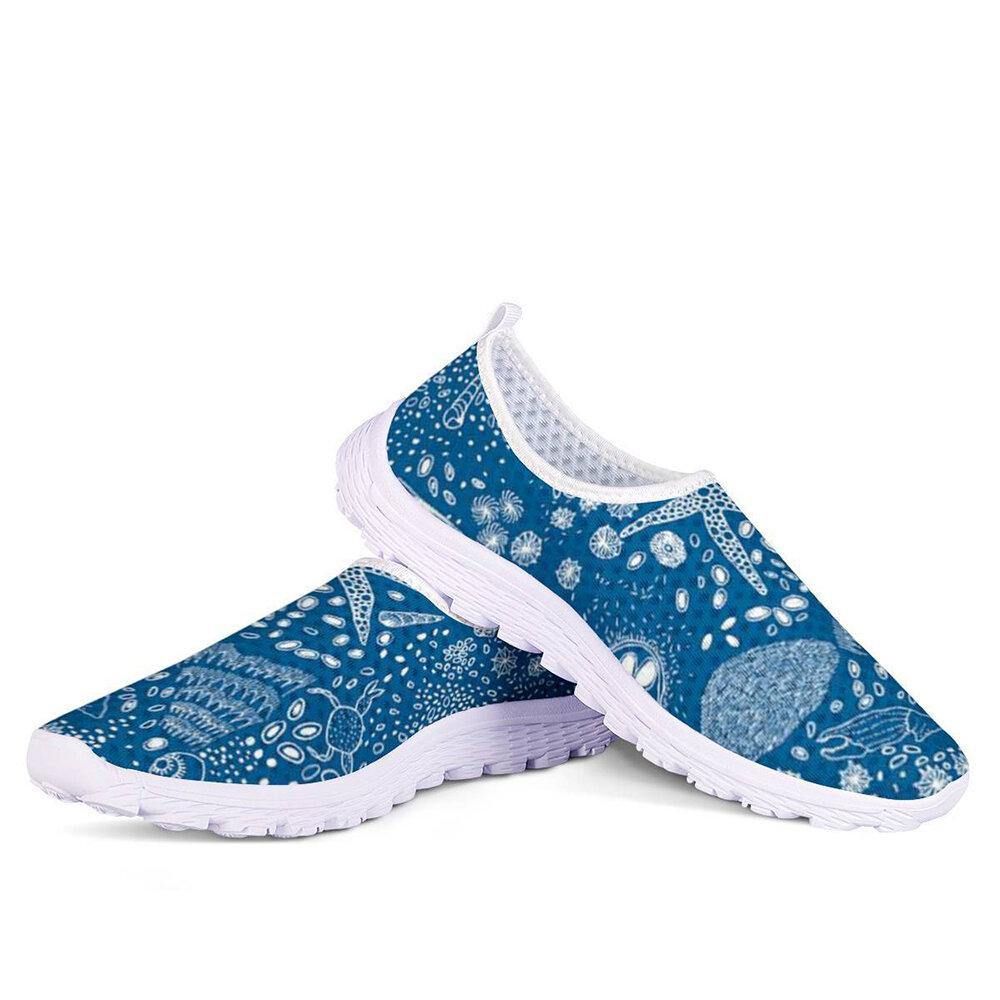 Atmungsaktive Leichte Wanderschuhe Mit Stilvollem Print-Mesh Für Damen