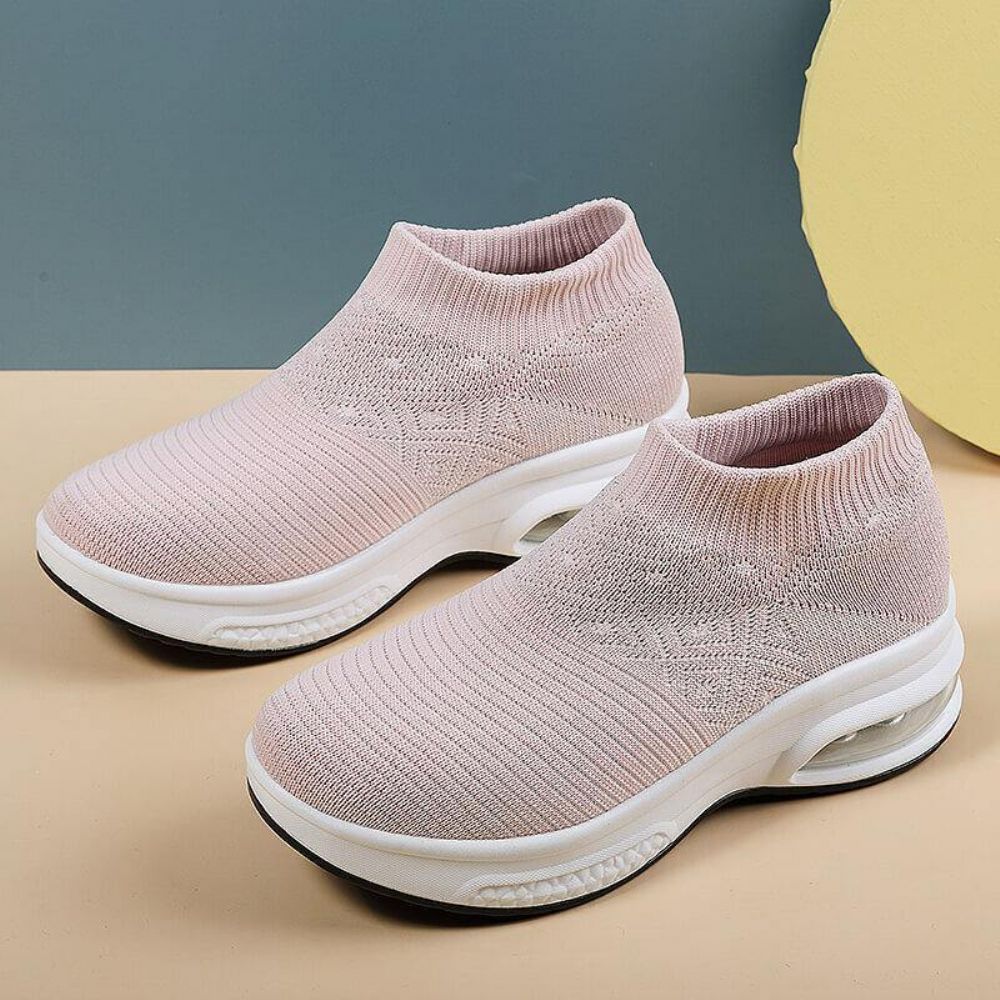 Damen Casual Knitted Sports Simplicity Bequeme Laufschuhe