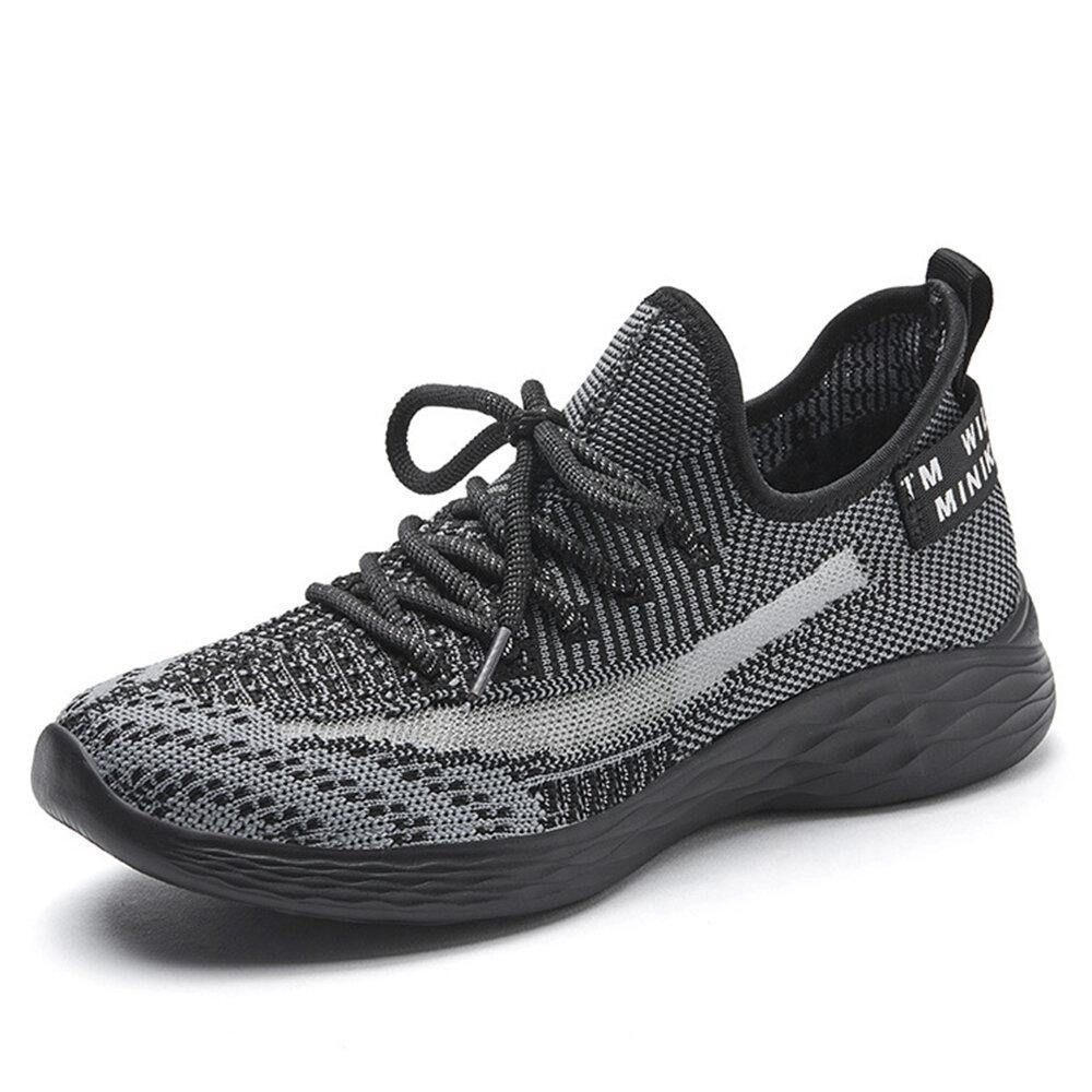 Große Damen-Trainer Atmungsaktive Mesh-Schnürschuhe