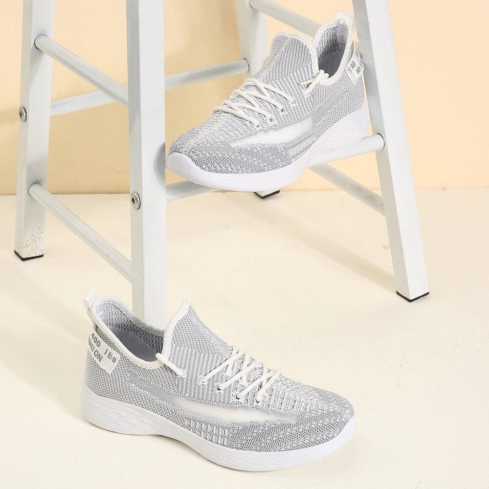 Große Damen-Trainer Atmungsaktive Mesh-Schnürschuhe