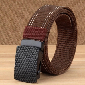 Männer Casual Outdoor New Casual Nylon Gürtel Trendy Alloy Buckle Dicker Gürtel