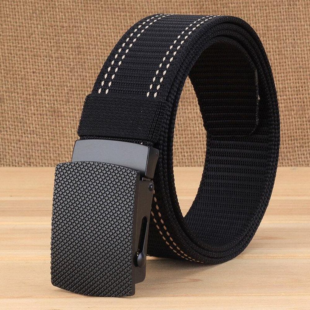 Männer Casual Outdoor New Casual Nylon Gürtel Trendy Alloy Buckle Dicker Gürtel