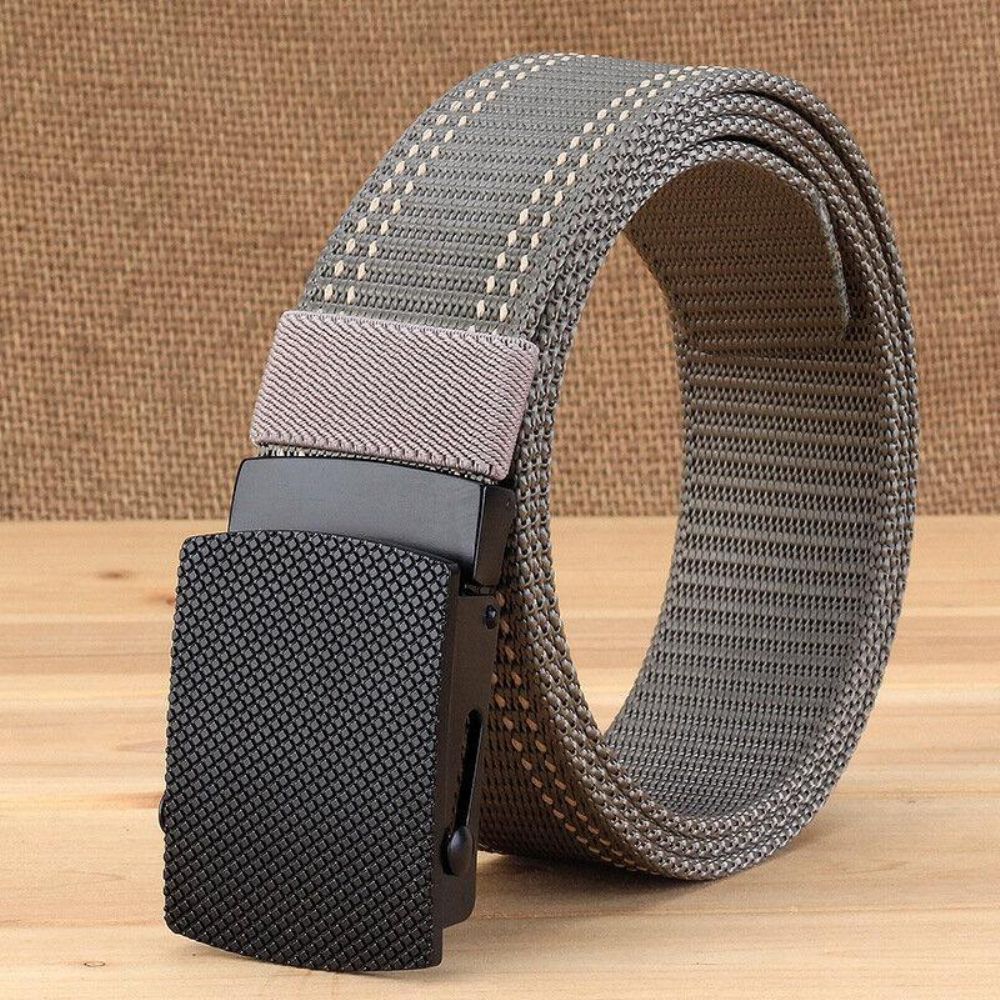 Männer Casual Outdoor New Casual Nylon Gürtel Trendy Alloy Buckle Dicker Gürtel