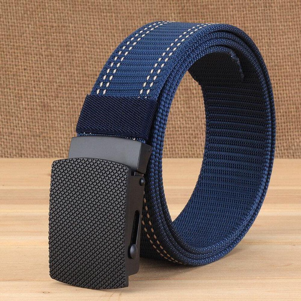 Männer Casual Outdoor New Casual Nylon Gürtel Trendy Alloy Buckle Dicker Gürtel