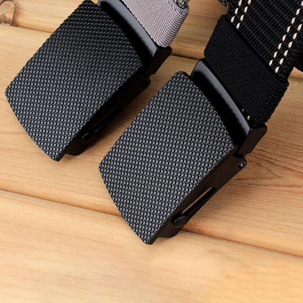 Männer Casual Outdoor New Casual Nylon Gürtel Trendy Alloy Buckle Dicker Gürtel