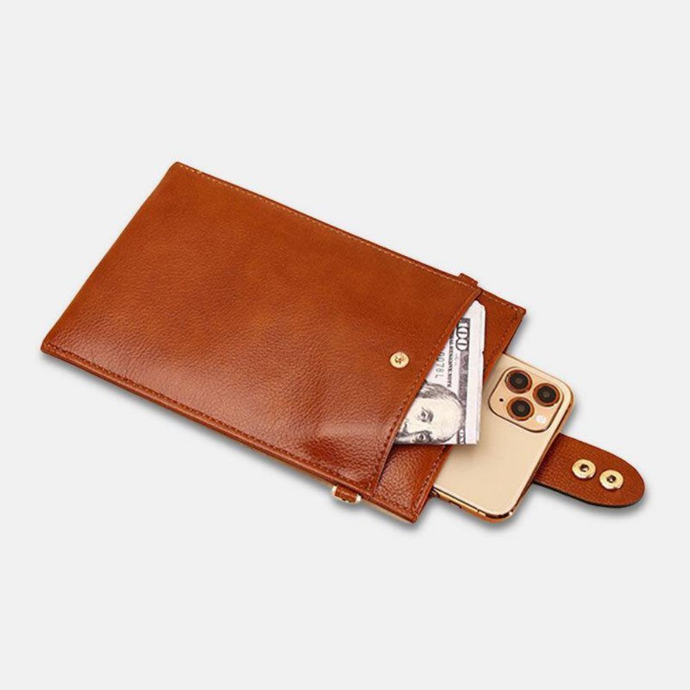 Frauen Pu-Leder Retro 6.3 Zoll Handytasche Mini Multi-Card Slot Umhängetaschen Umhängetasche