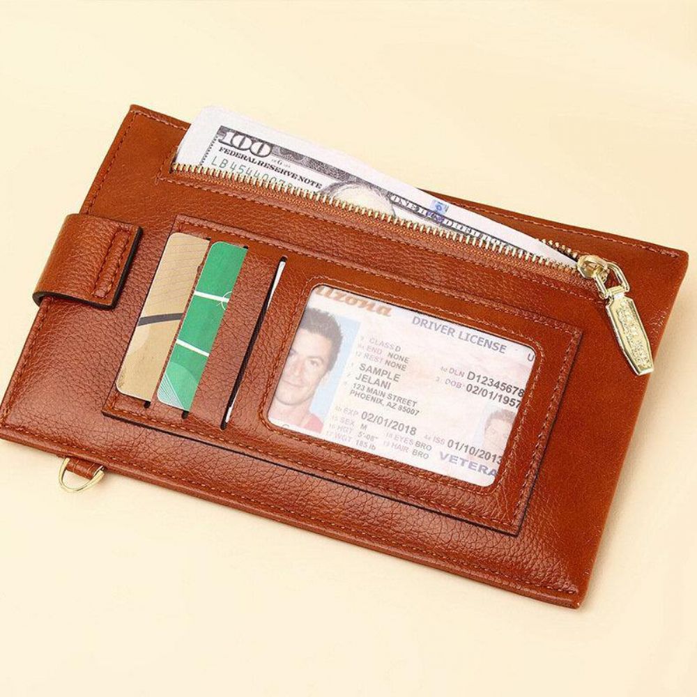 Frauen Pu-Leder Retro 6.3 Zoll Handytasche Mini Multi-Card Slot Umhängetaschen Umhängetasche