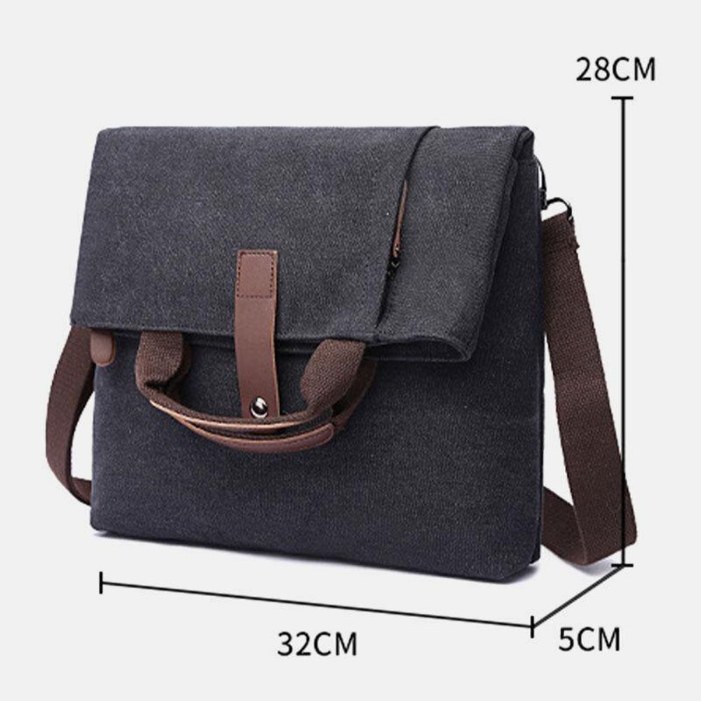 Herren Canvas Anti-Diebstahl Wasserabweisend Vintage Umhängetasche Umhängetasche Umhängetasche Handtasche