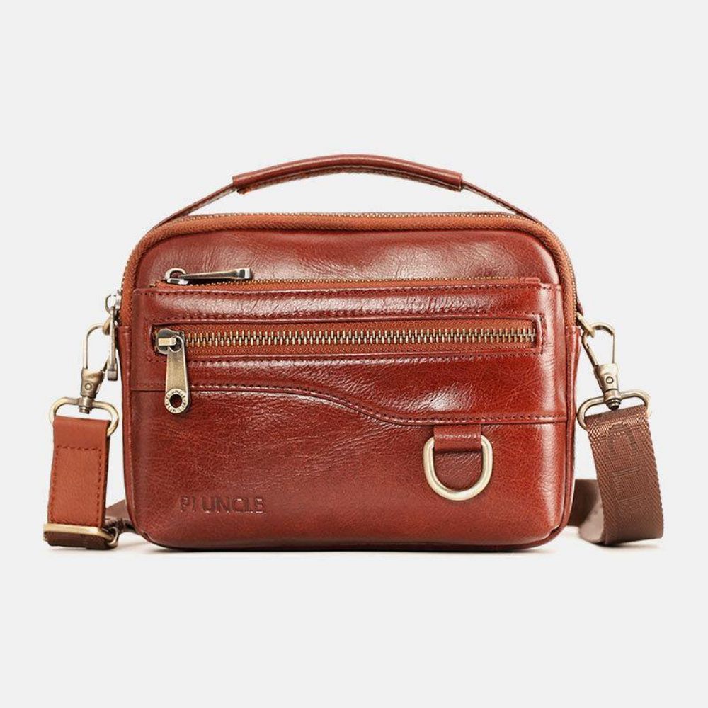 Herren Echtes Leder Multifunktions Multi-Carry 4 Kartenfächer Umhängetasche Gürteltasche