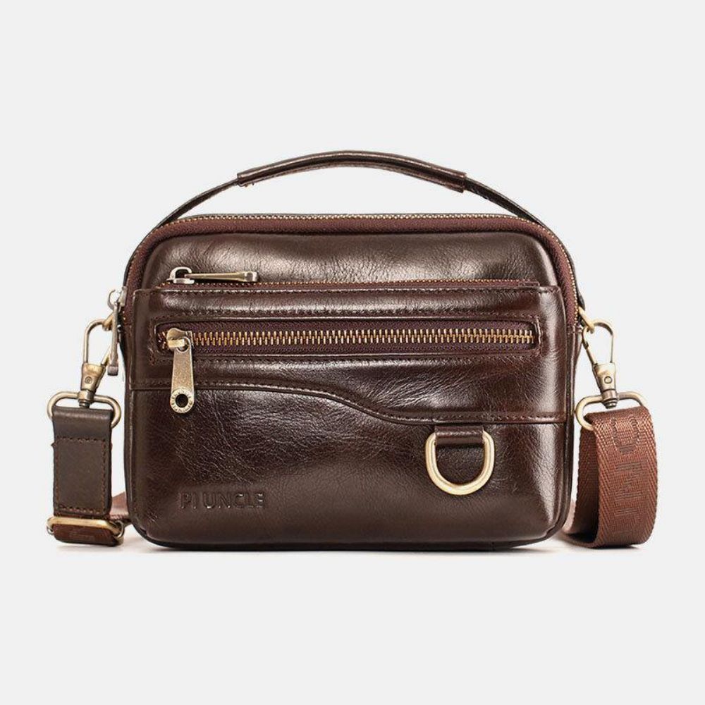 Herren Echtes Leder Multifunktions Multi-Carry 4 Kartenfächer Umhängetasche Gürteltasche