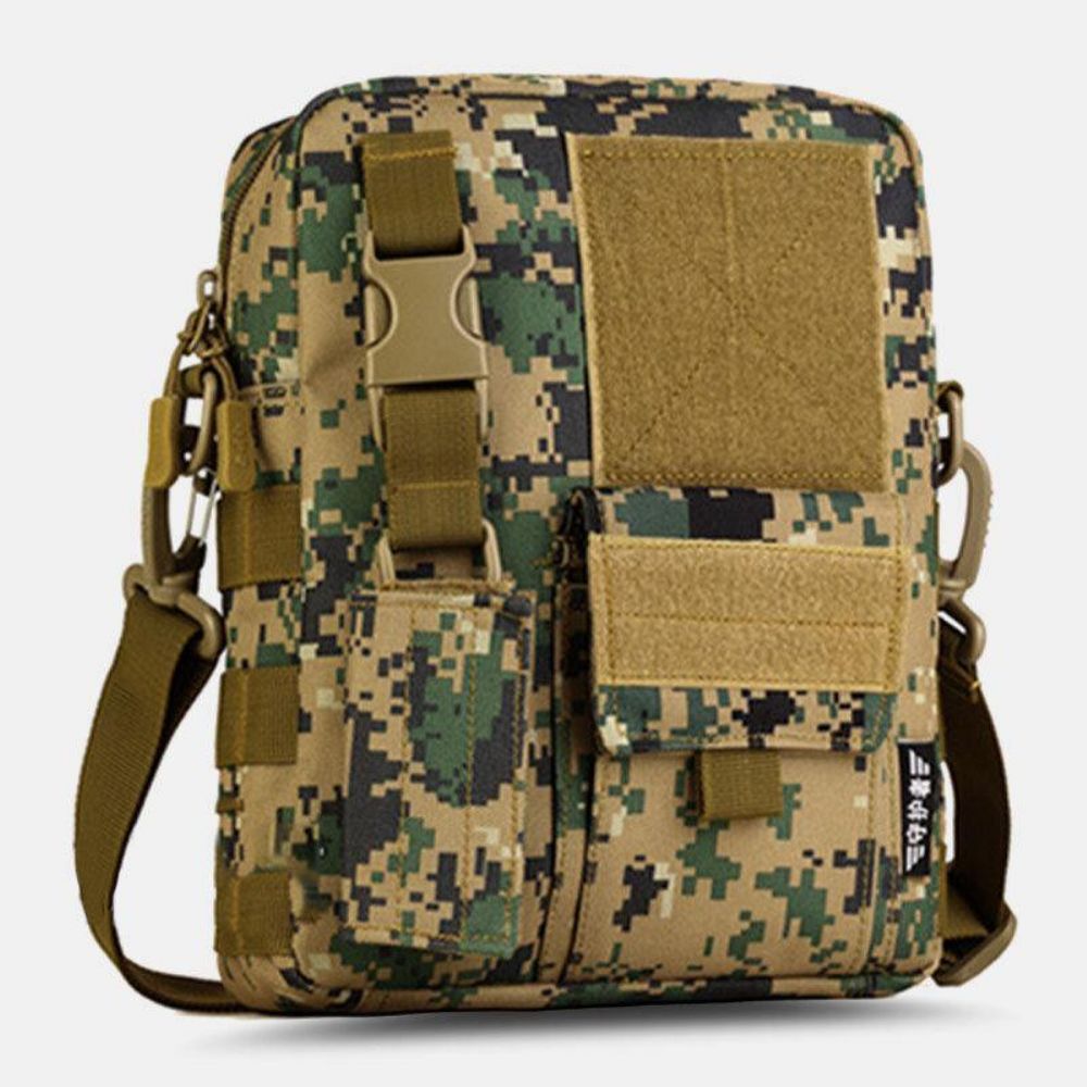 Männer Camo Muster Multifunktions Große Kapazität Outdoor Reise Taktische Tasche Umhängetasche Umhängetasche Quadratische Tasche