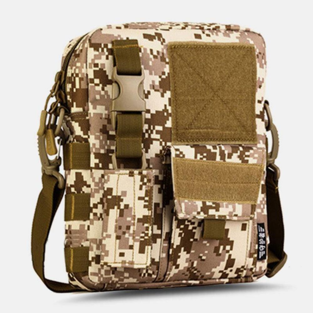 Männer Camo Muster Multifunktions Große Kapazität Outdoor Reise Taktische Tasche Umhängetasche Umhängetasche Quadratische Tasche