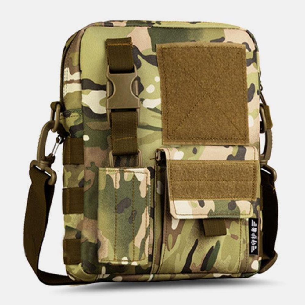 Männer Camo Muster Multifunktions Große Kapazität Outdoor Reise Taktische Tasche Umhängetasche Umhängetasche Quadratische Tasche