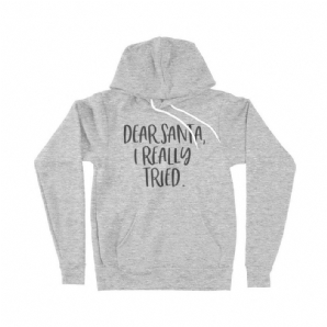 Dear Santa Unisex Schwamm-Fleece-Hoodie