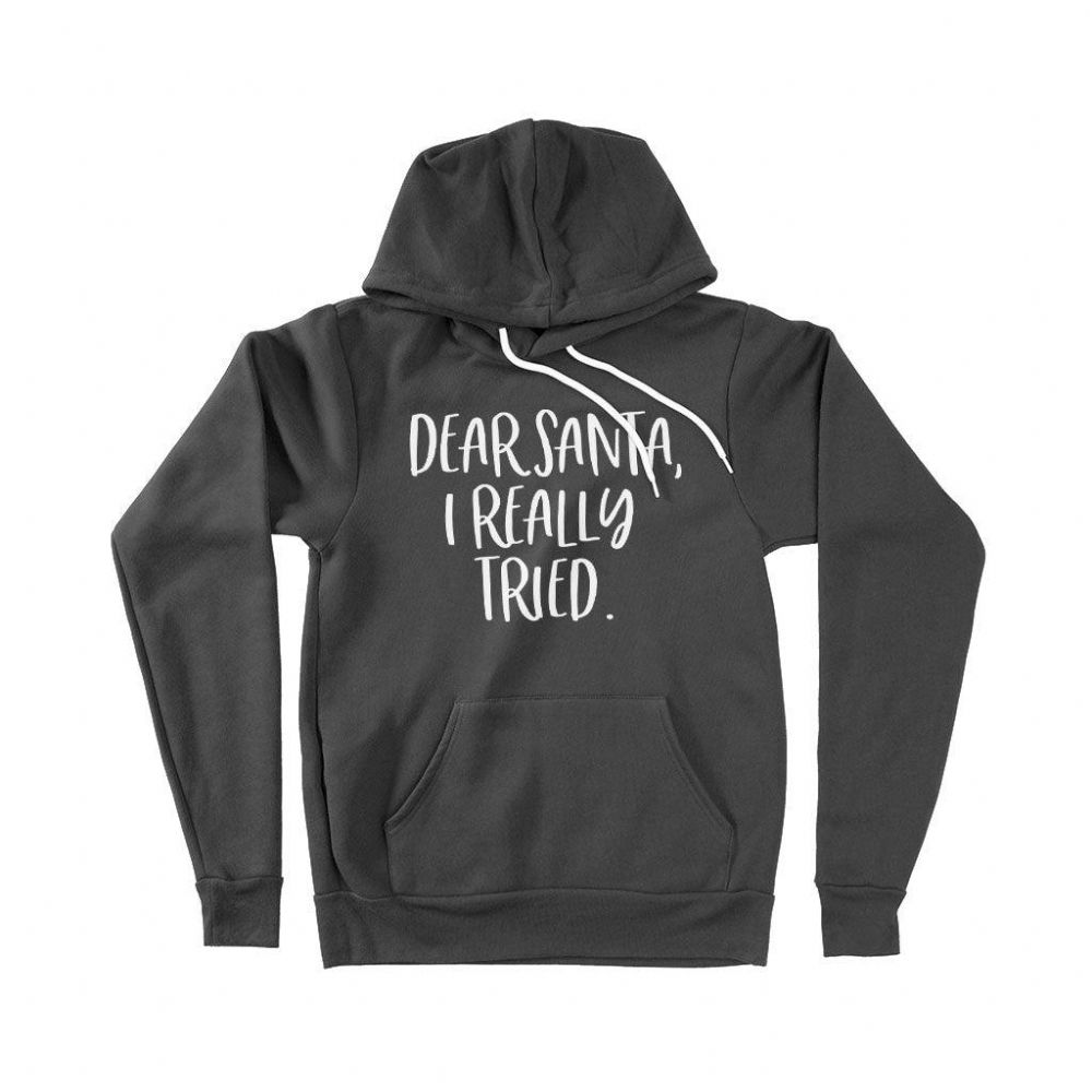 Dear Santa Unisex Schwamm-Fleece-Hoodie