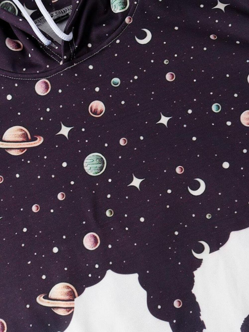 Herren Design Astronaut Galaxy Print Langarm Hoodies Mit Tasche