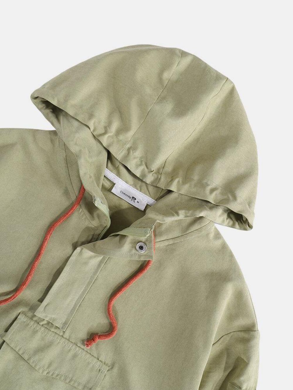 Herrentaschen Detail Kontrastfarbe Halber Reißverschluss Hoodie Tragbare Windjacke