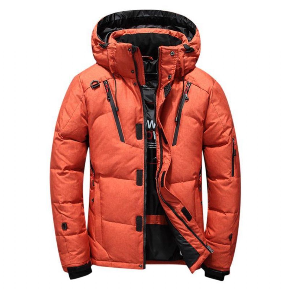 Herren Winter Outdoor Dicke Warme Daunenjacke Isolierter Parka