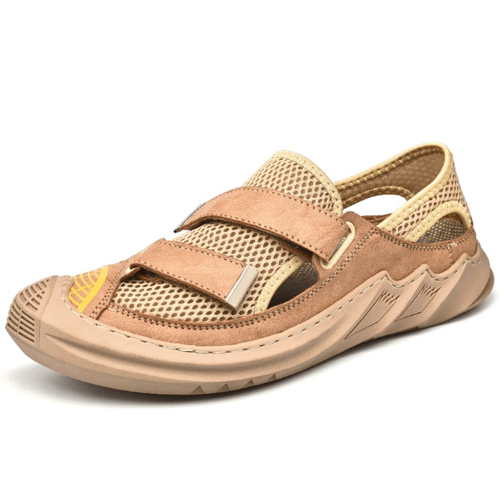 Atmungsaktive Leichte Geschlossene Zehenpartie Für Herren Rutschfeste Weiche Outdoor-Sommer-Sportsandalen