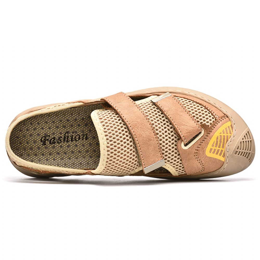 Atmungsaktive Leichte Geschlossene Zehenpartie Für Herren Rutschfeste Weiche Outdoor-Sommer-Sportsandalen