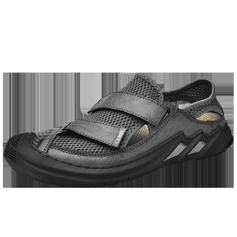 Atmungsaktive Leichte Geschlossene Zehenpartie Für Herren Rutschfeste Weiche Outdoor-Sommer-Sportsandalen