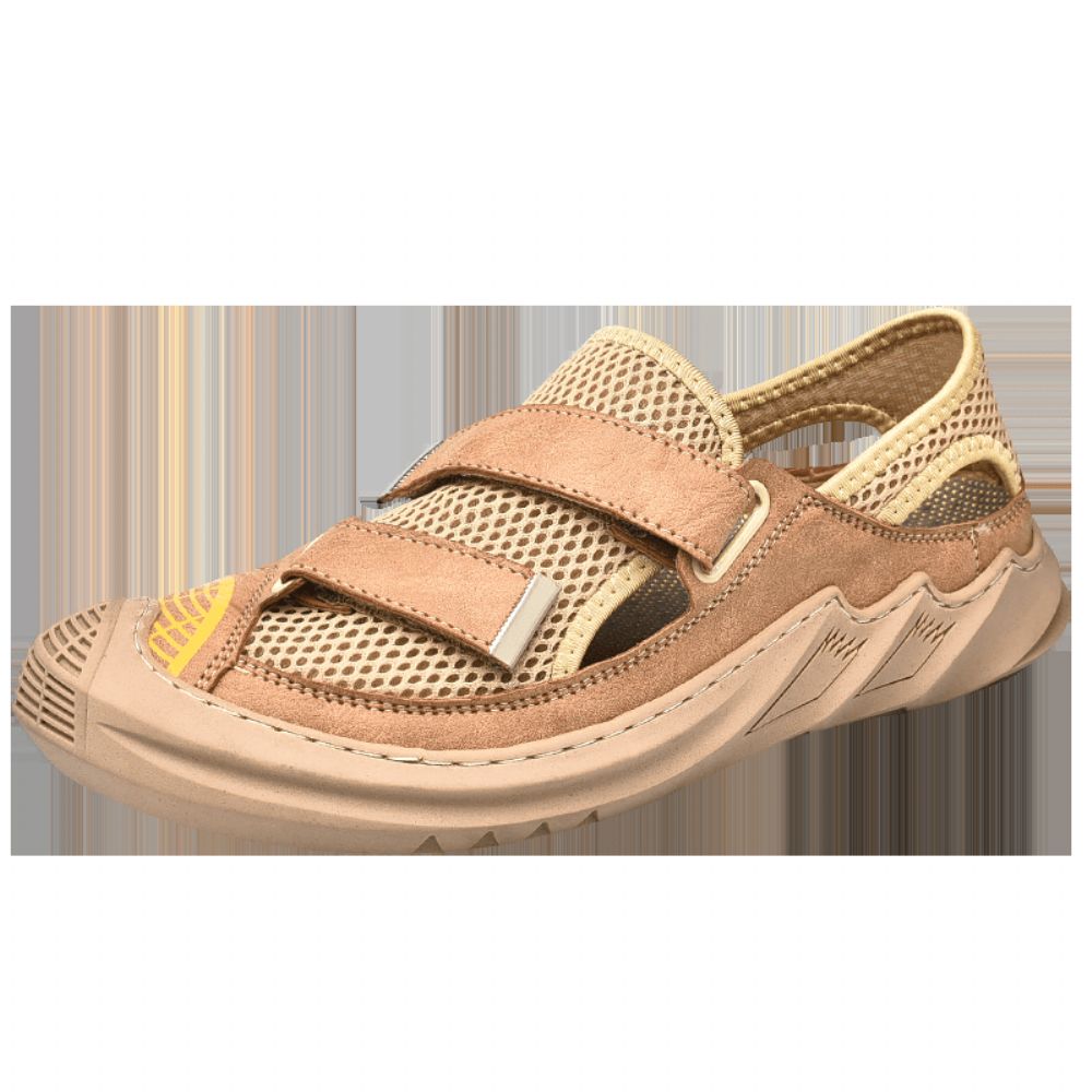 Atmungsaktive Leichte Geschlossene Zehenpartie Für Herren Rutschfeste Weiche Outdoor-Sommer-Sportsandalen