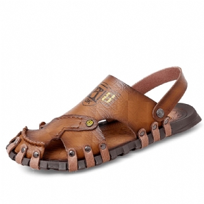 Bequeme Weiche Mikrofaser-Slip-On-Rutschfeste Outdoor-Sandalen Für Herren