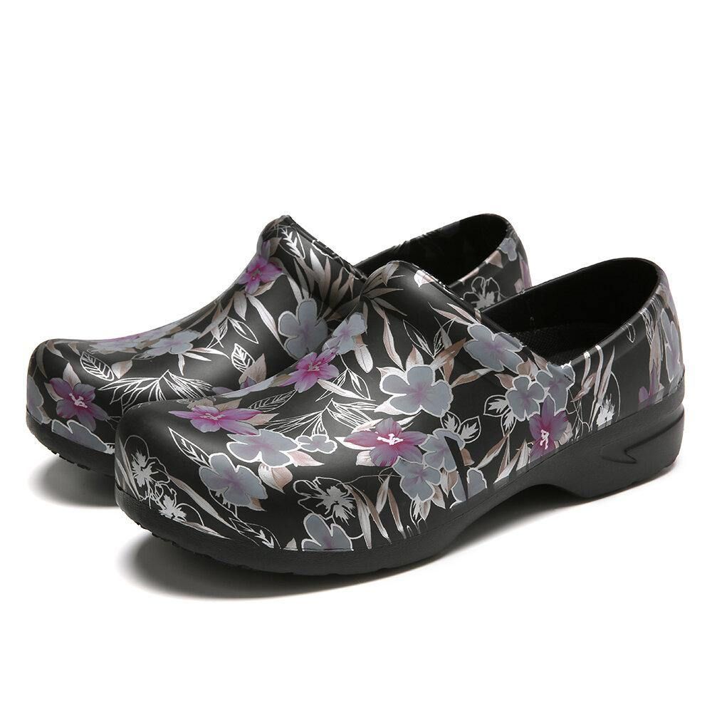 Floral Leichte Floral Slip-On Wasserdichte Rutschfeste Gartenarbeitsschuhe Pflegeschuhe