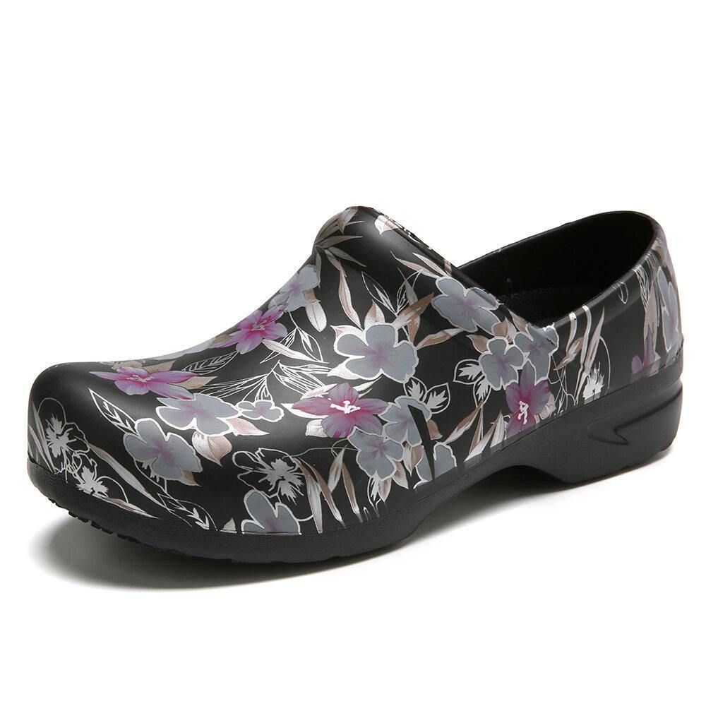 Floral Leichte Floral Slip-On Wasserdichte Rutschfeste Gartenarbeitsschuhe Pflegeschuhe