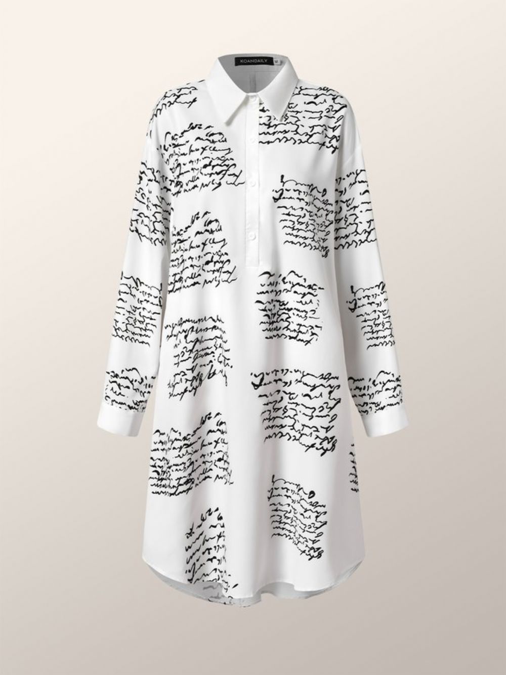 Tägliches Lässiges Lockeres Kleid Mit Textbuchstaben