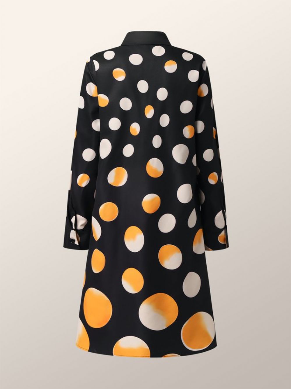 Urban Midikleid Mit Polka Dots Und Hemdkragen