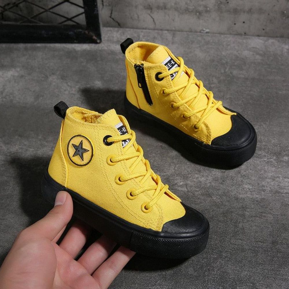 High-Top-Segeltuchschuhe Für Jungen