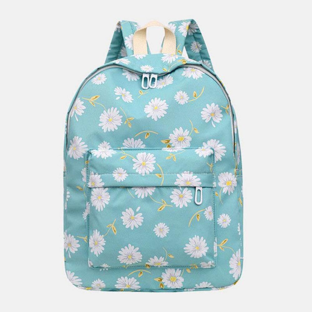 Damen Nylon Daisy Casual Campus Rucksack Schultasche