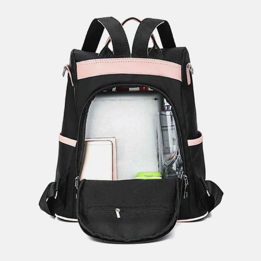 Damen Patchwork Anti-Diebstahl Wasserdichter Rucksack Mit Großer Kapazität