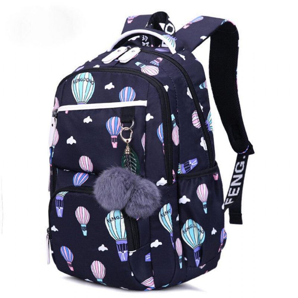 Frauen Fluffy Ball Print Anti-Diebstahl-Multifunktions-Laptop-Rucksack