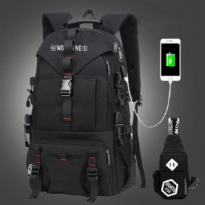 Herren Große Kapazität Outdoor Wasserdicht Usb-Lade Multi-Tasche 14-Zoll-Laptop-Tasche Reise-Kletter-Rucksack