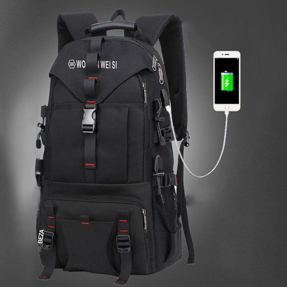 Herren Große Kapazität Outdoor Wasserdicht Usb-Lade Multi-Tasche 14-Zoll-Laptop-Tasche Reise-Kletter-Rucksack