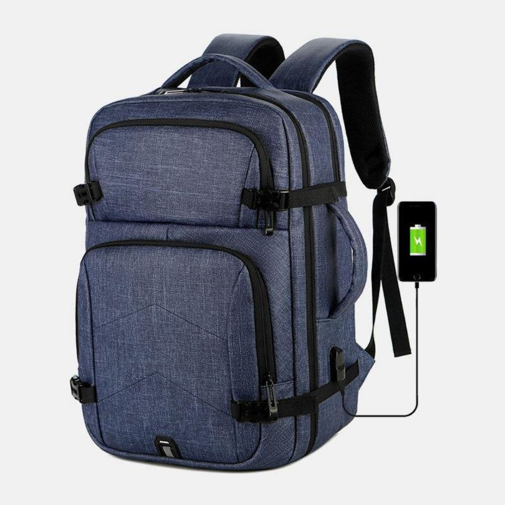 Herren Große Kapazität Wasserdichte Usb Lade 16 Zoll Laptop Tasche Business Outdoor Handtasche Rucksack