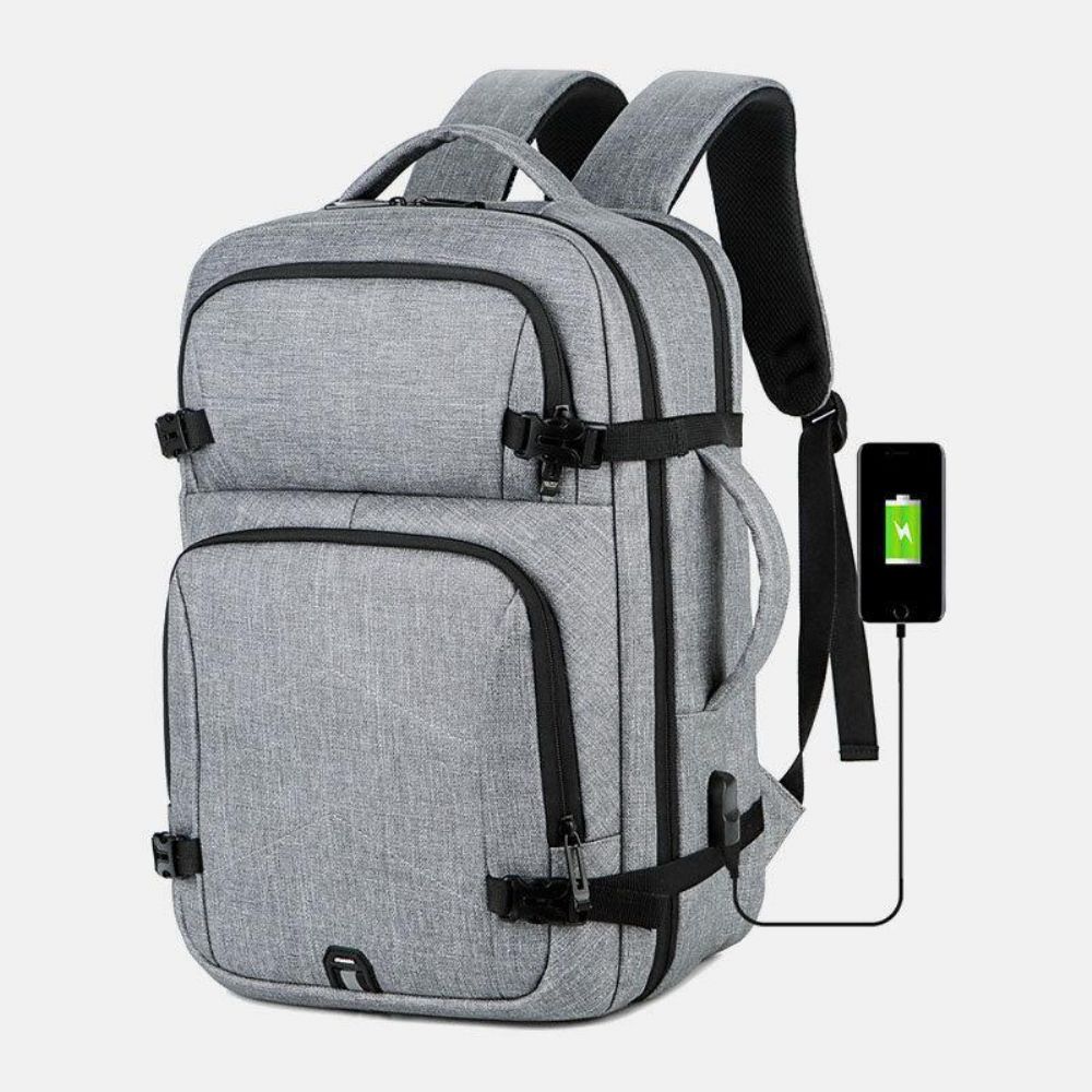 Herren Große Kapazität Wasserdichte Usb Lade 16 Zoll Laptop Tasche Business Outdoor Handtasche Rucksack