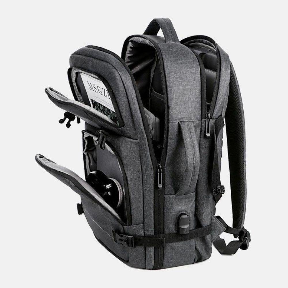 Herren Große Kapazität Wasserdichte Usb Lade 16 Zoll Laptop Tasche Business Outdoor Handtasche Rucksack