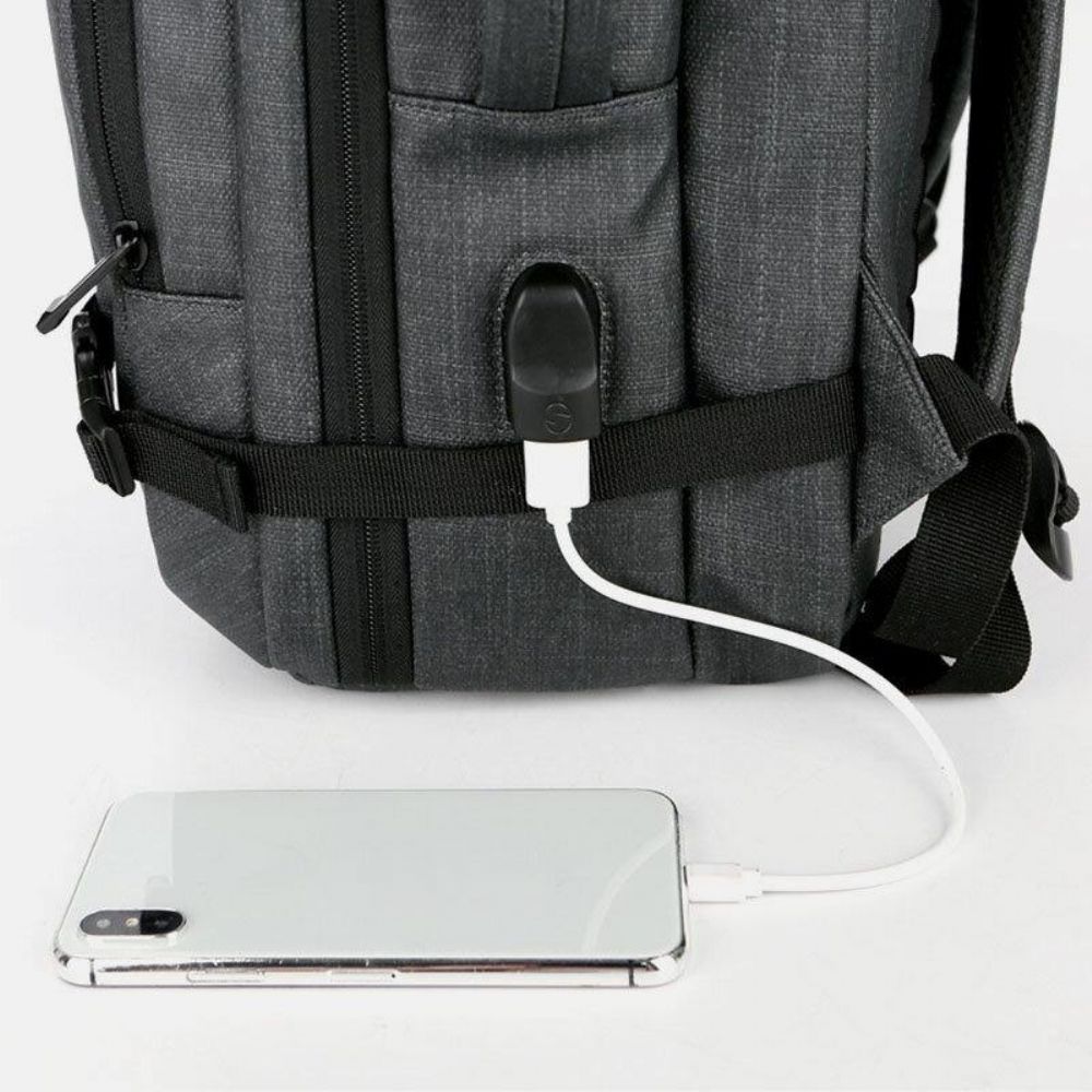 Herren Große Kapazität Wasserdichte Usb Lade 16 Zoll Laptop Tasche Business Outdoor Handtasche Rucksack